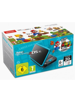 Игровая Приставка New Nintendo 2DS XL (черный + бирюзовый) + Игра Super Mario 3D Land